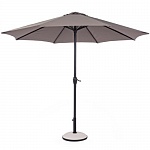 Пляжный зонт Салерно высота 242 см коричневый (диаметр купола 3 м)